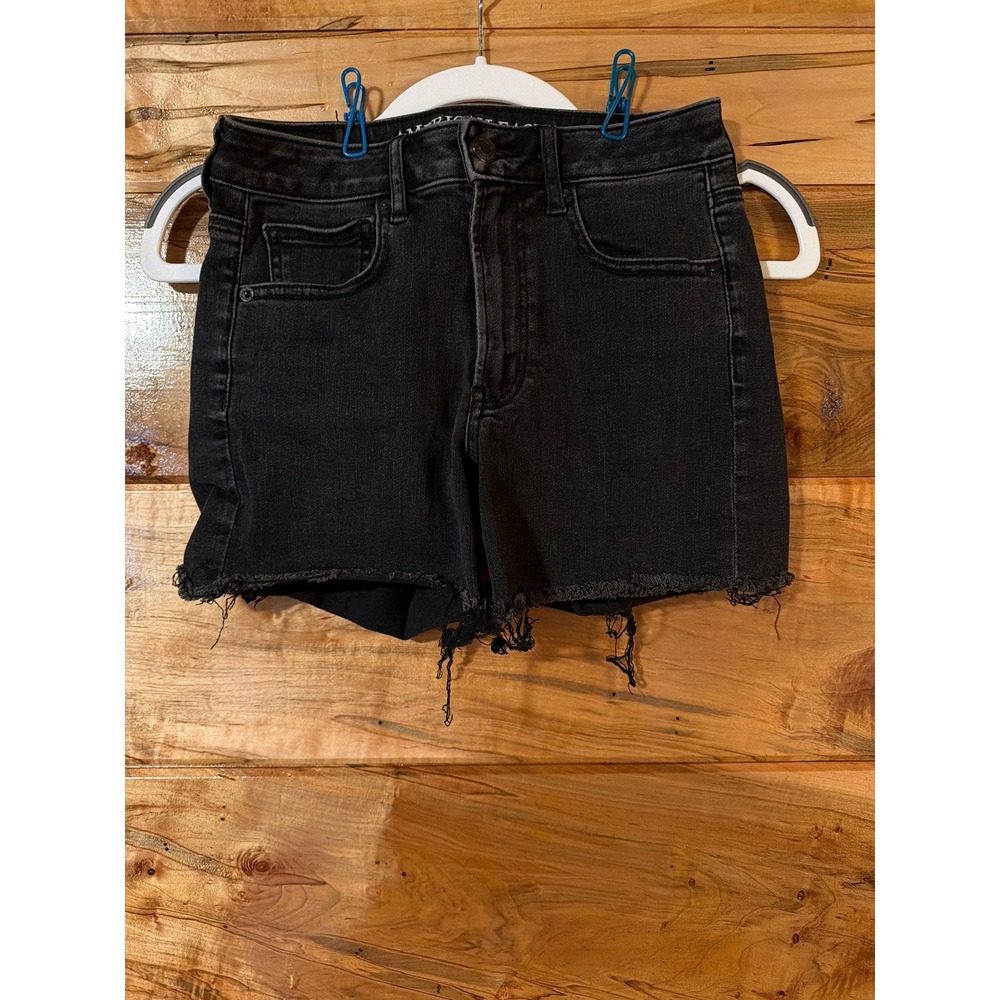 American Eagle Outfitters Hi-Rise Shortie Cotton Denim Shorts